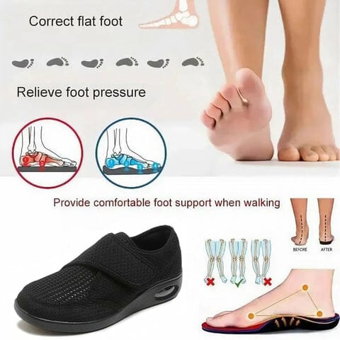 Onecomfy Women Adjusting Anti Slip Walking Shoes